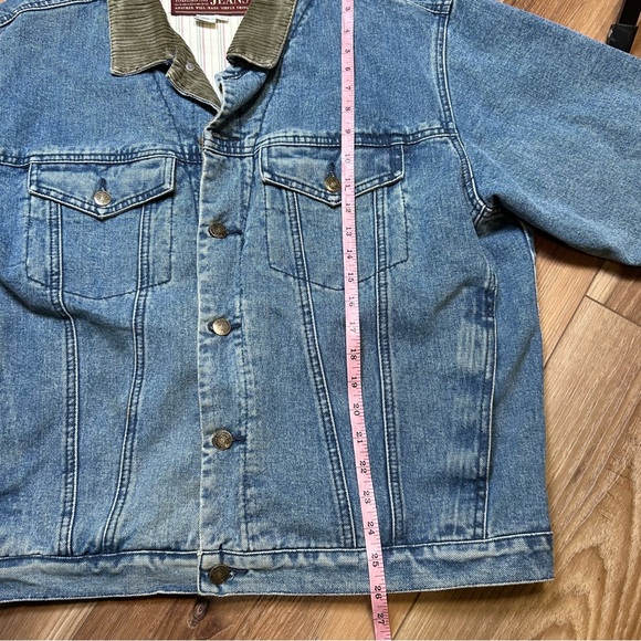 Vintage Territory Ahead men’s blanket lined Jean jacket corduroy collar large - Picture 6 of 7
